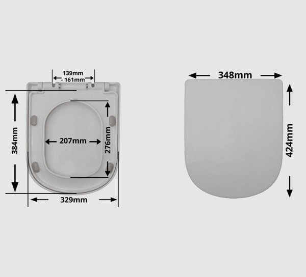 KVit Studio Soft Close Elongated Standard Toilet Seat Wayfair.ie